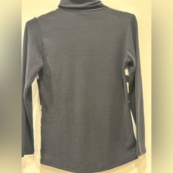 grey jersey zebra print turtleneck - Picture 4 of 6